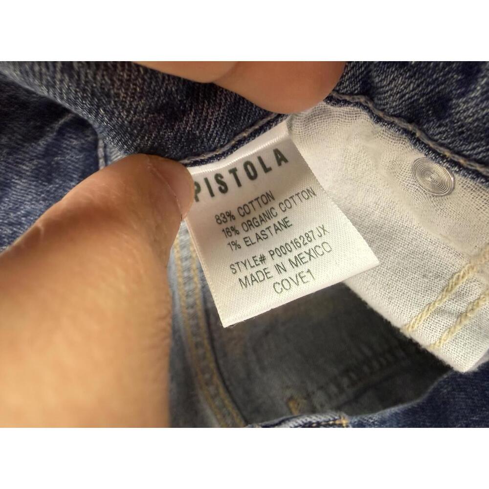 Pistola Medium Wash Alexa High Rise Slim Flare with Slit Denim Jeans - Size - 27 - Picture 7 of 9